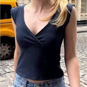 BRANDY MELVILLE NAVY BLUE AMARA TANK